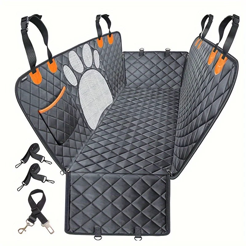 Hammock Heavy Duty Scratch Resistant Anti Slip Durable Soft Pet Rear Seat Cover for Cars,