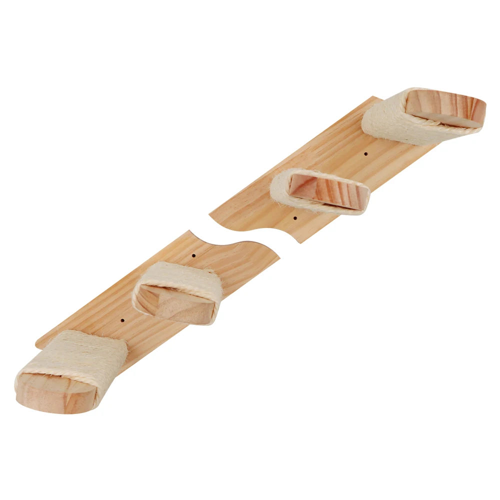 Wall-mounted Cat Climbing Frame 50cm Cat Climbing Ladder  Hammock  Activity Sisal Cat Grab Post