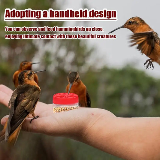 Hand Held Hummingbird Feeder Transparent Portable