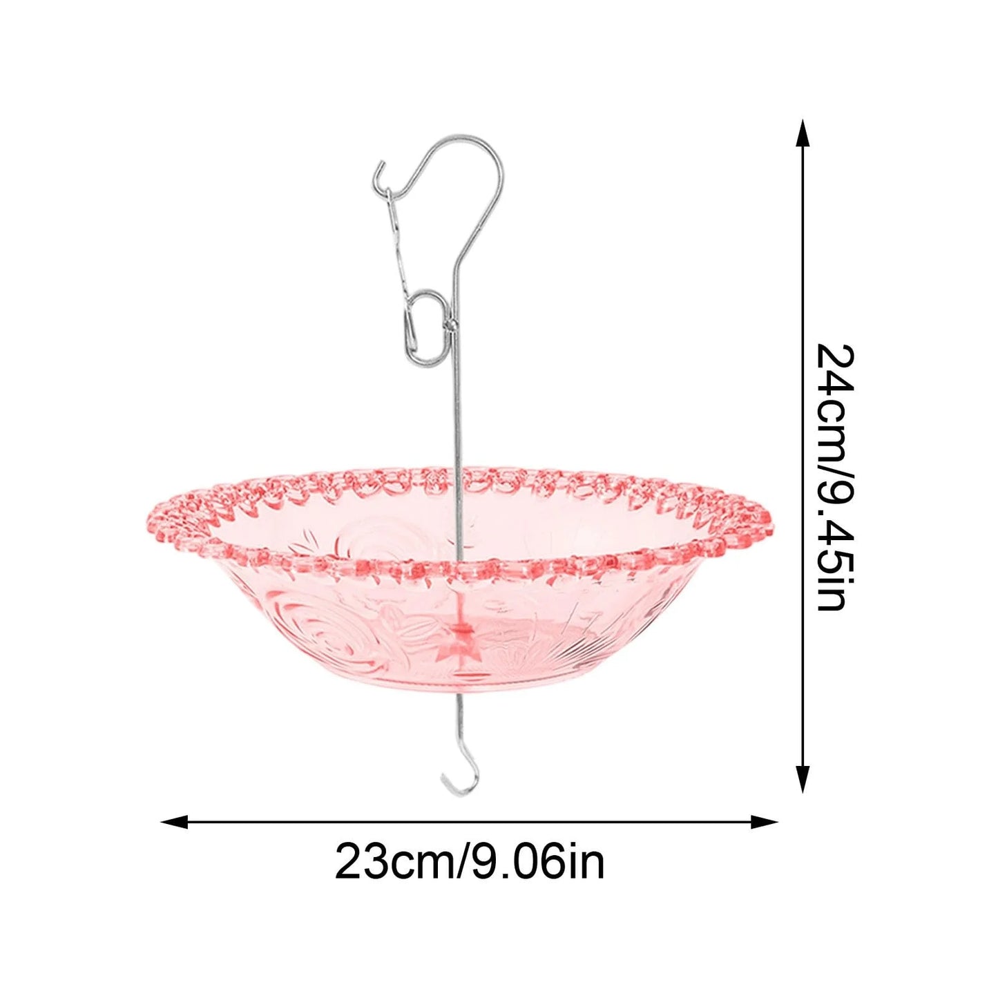 Hanging Bird Bathtub Feeder Tray