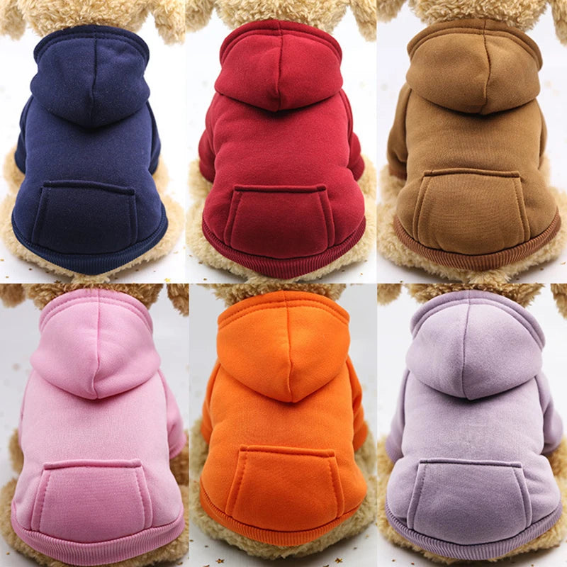 Dog Hoodie Winter Warm Dog Clothes for Small Medium Dogs