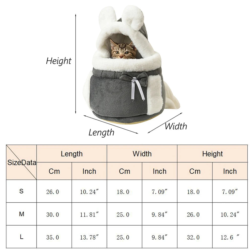 Outdoor Travel Chihuahua Puppy Dog Carrier Bacpack Winter Warm Pet Carrying Bags for Small Dogs
