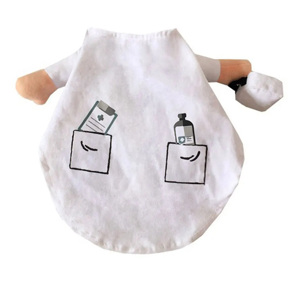 Funny Dog Cat Doctor Costume Pet Doctor Clothing