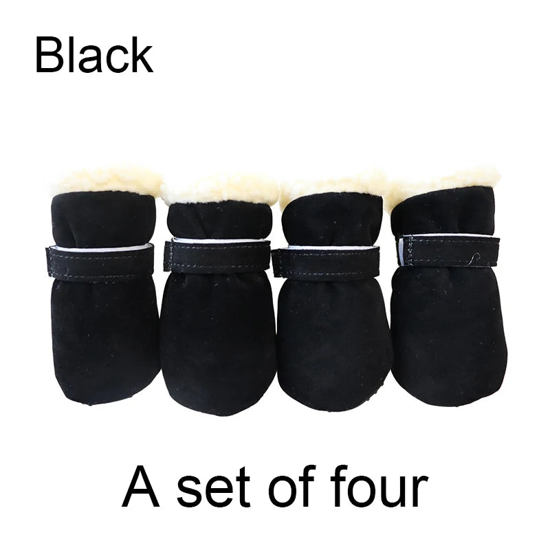 4Pcs Winter Waterproof Warm Pet Accessories Dog Socks Bootie Pet Dog Shoes