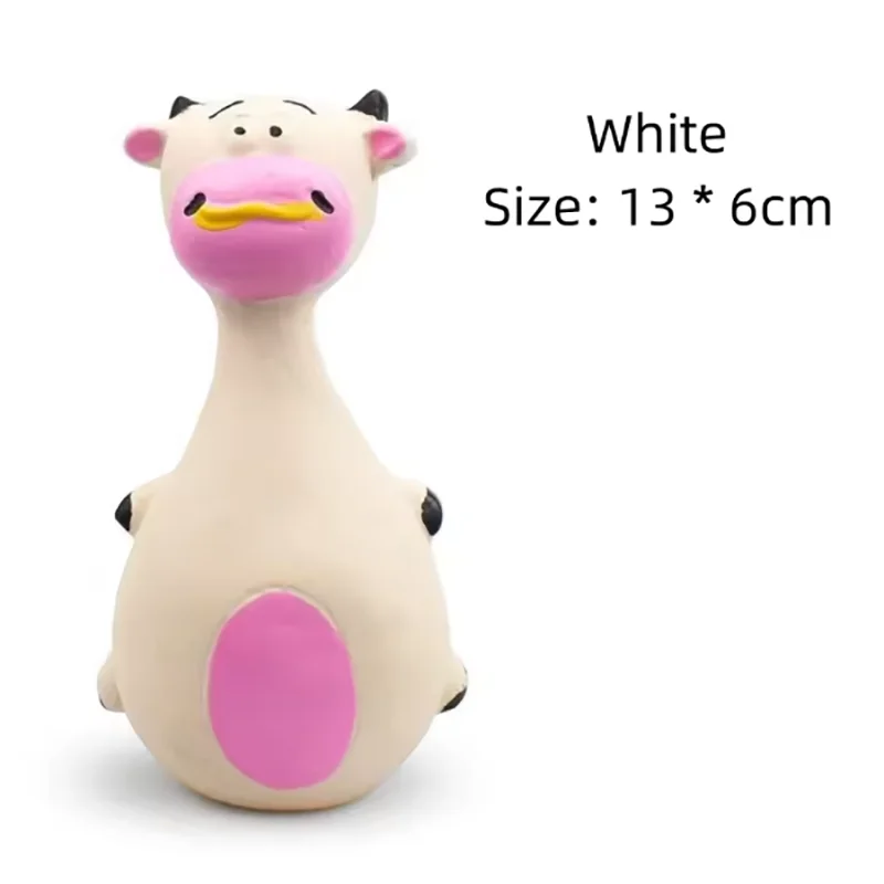 1 Piece Fat Bellied Cartoon Fun Bite Resistant Latex Sound Dog Toy