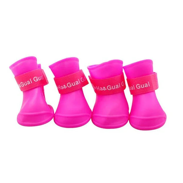 Pet Dog Rainshoes Waterproof Silicone Dog Shoes Anti-skid Boots