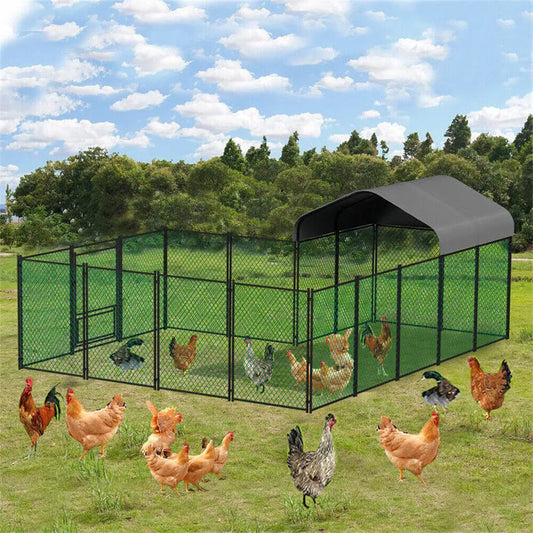 Heavy Duty XXL Chicken Run Coop Cage Walk