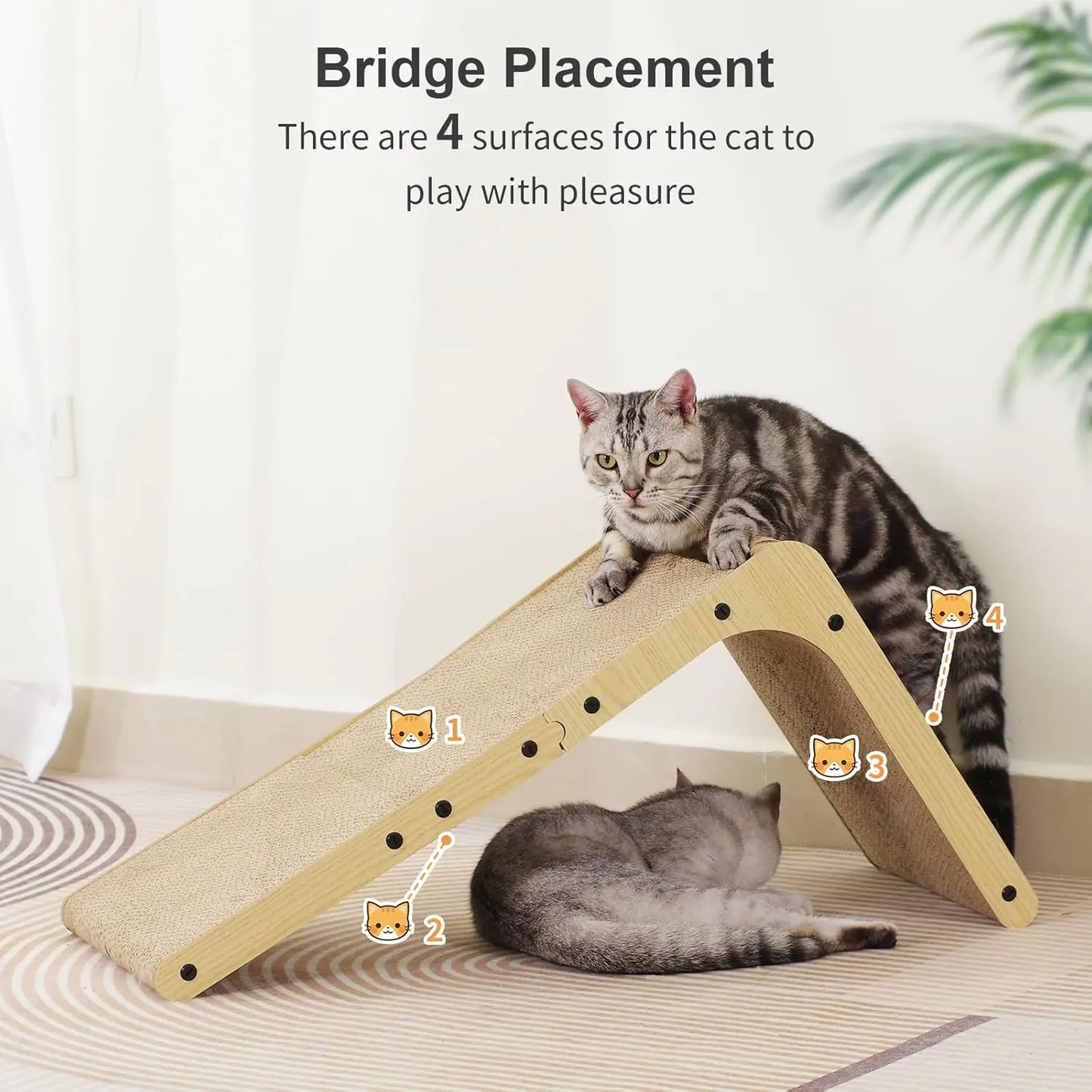 Wall-Mounted Vertical Cat Scratching Board,