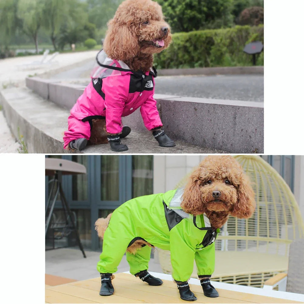 Pet Dog Rainshoes Waterproof Silicone Dog Shoes Anti-skid Boots