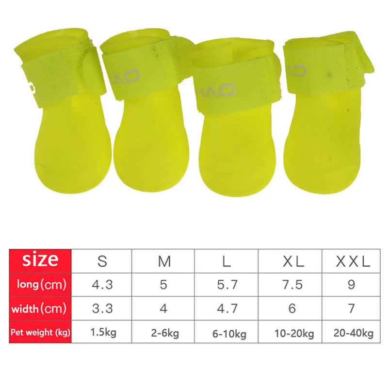 Pet WaterProof Rainshoe Anti-slip Rubber Boot