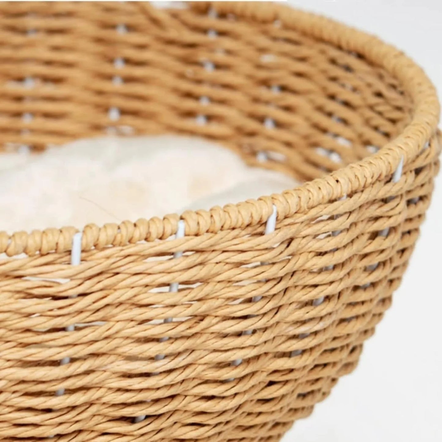 3 Handwoven Large Nt Baskets Bed, Window Perch for Large Cats  to 20LBS