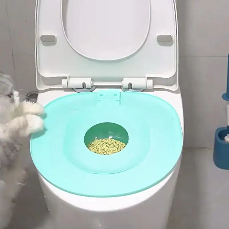 Cat Toilet Trainer Sand Box Cat Trainer Reusable Urinal Seat Potty