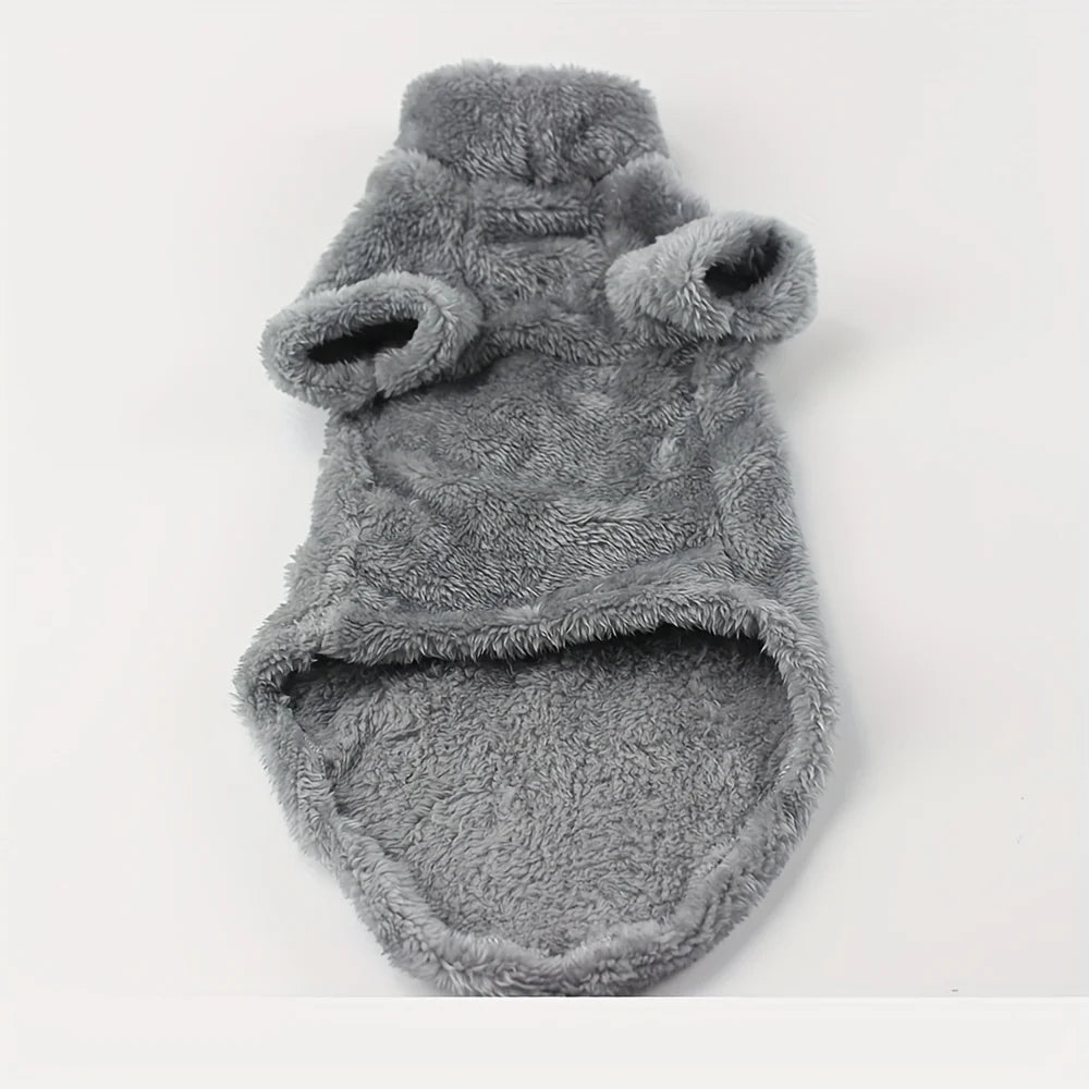 Pet Cat Sweater Home Fur Autumn and Winter Warm Solid Color Soft Arctic