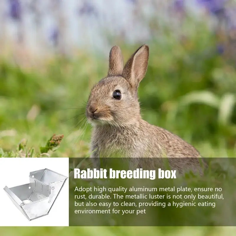 Metal Drinker Food Bowl  For Rabbits And Small Animals