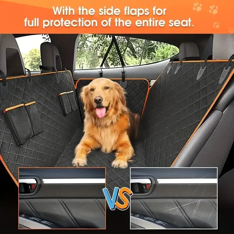 Dog Car Seat Cover for Pets 100% Waterproof Seat Cover Hammock Scratch Proof Nonslip