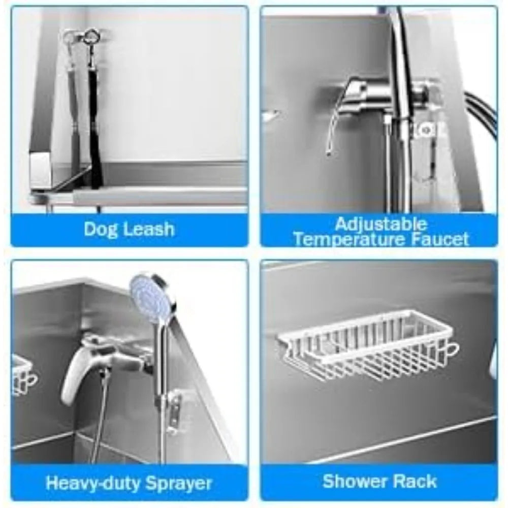 Grooming Tub Bathinsg Station Professional Pet Wash Station Bathtub for Home
