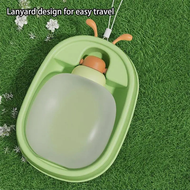 Portable Water Container Puppy Drinking Bottle With Carrying Strap For Hiking