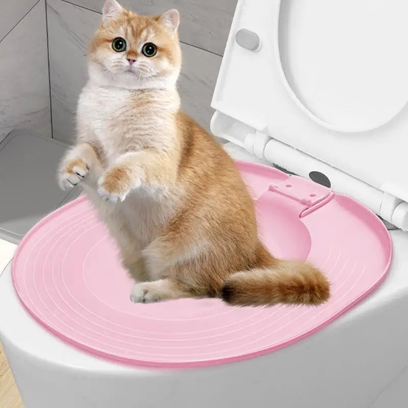 Cat Toilet Trainer Sand Box Cat Trainer Reusable Urinal Seat Potty