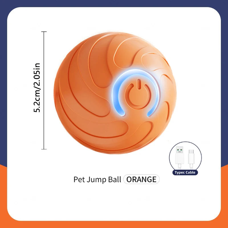 Smart Dog Toy Ball Automatic Interactive Pet Electronic Rolling USB Rechargeable