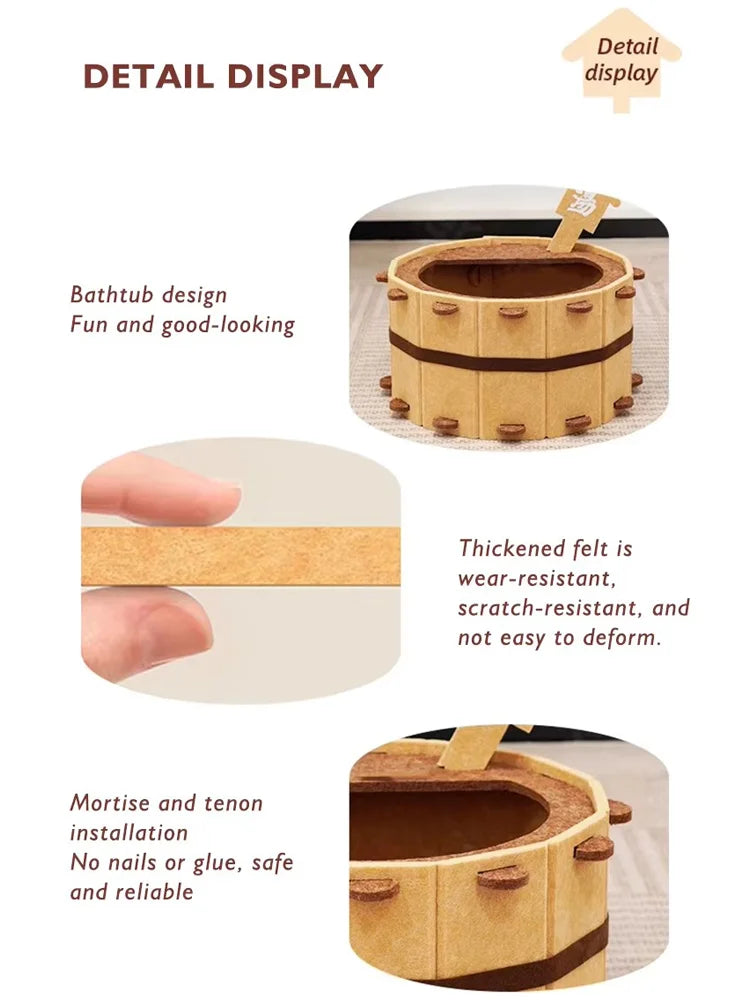 Sturdy Soft Comfortable Pet Nest Four Seasons Bathtub Cat House