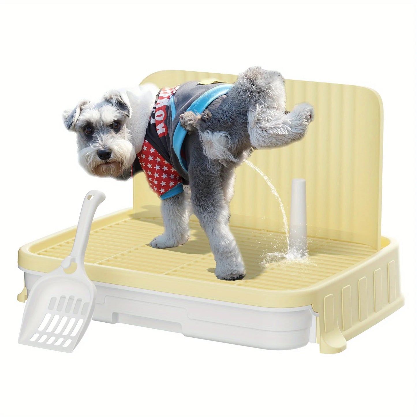 Indoor Dog Potty Tray with Protection Wall | Every Side for No Leak Keep Paws Dry and Floors Clean