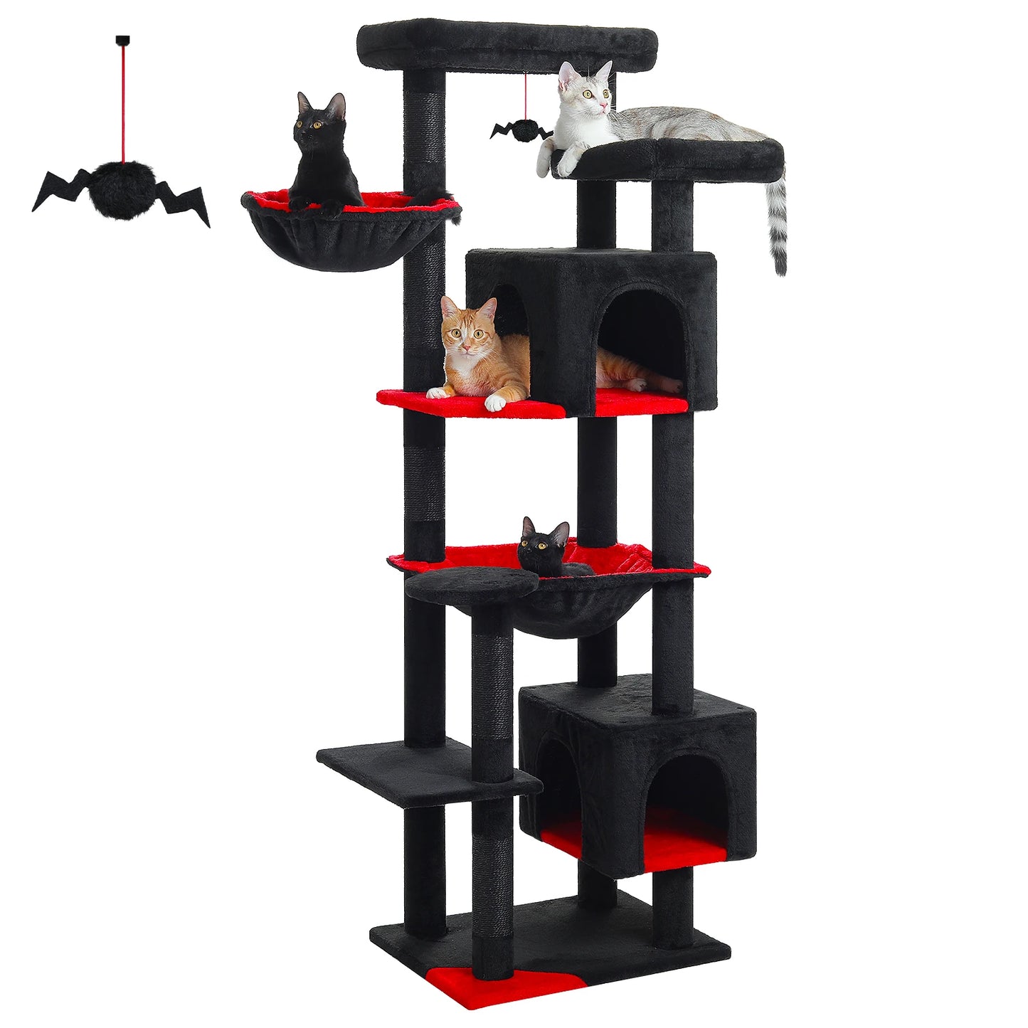 Multi-Level Cat Tower with Super Large Hammock