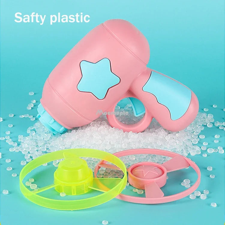 Interactive Launch Pet Training Toy for Kitten Mini Flying Disc Shooting Gun Chasing Games