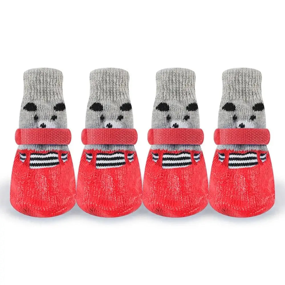 2 Pair Pet Dog Shoes Socks Waterproof Cats Dogs Rubber Socks Non-slip  Rain Snow Boots Socks