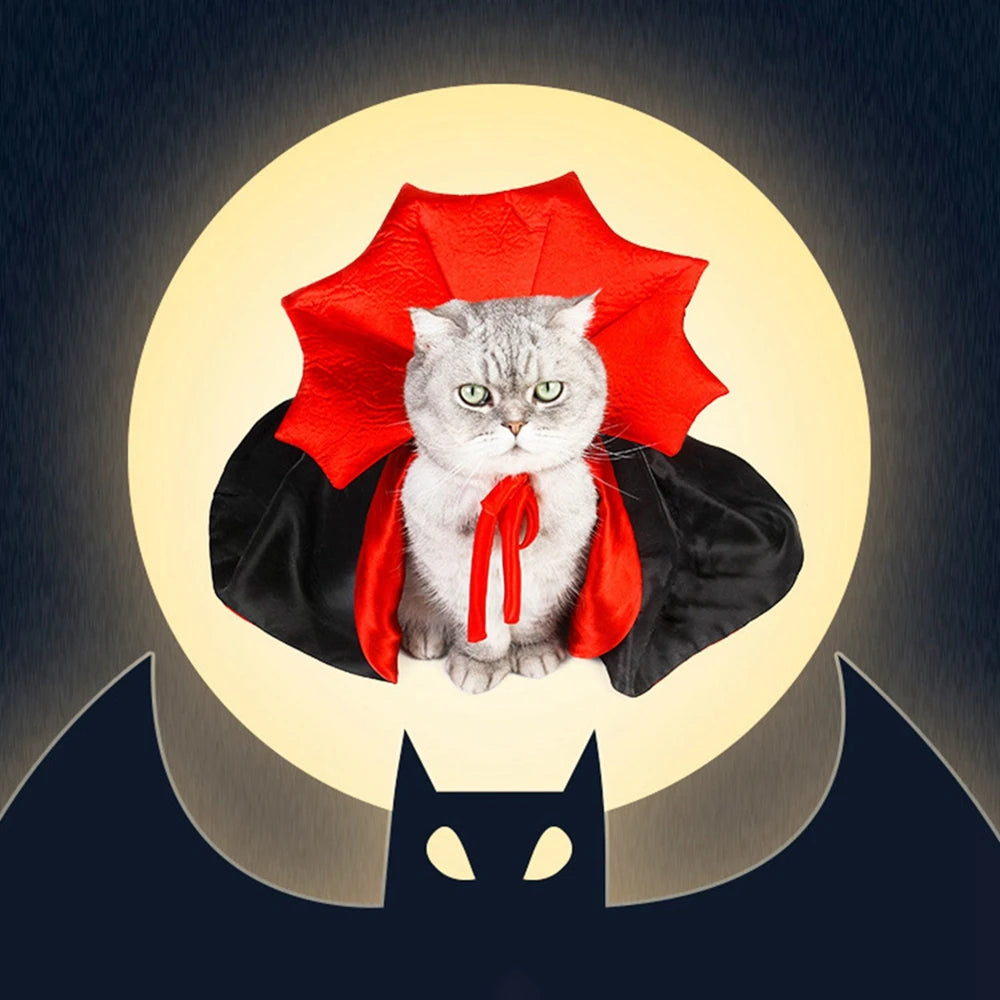 Vampire Cloak For Small Dog Cat Halloween