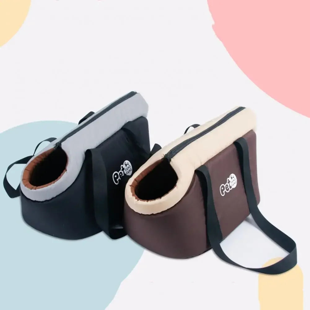Pet Bag Soft-Sided Adjustable Fabric Interior Pad Carrier Tote  Breathable Pets Handbag