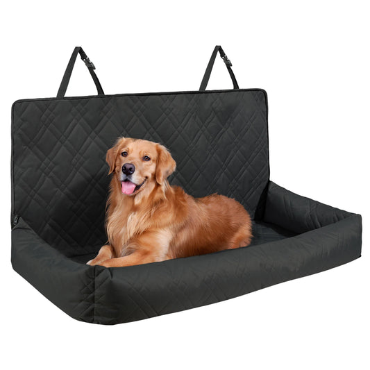 Dog Car Seat Waterproof Dog Booster Seat Pet Car Seat with Clip-On Safety Leash