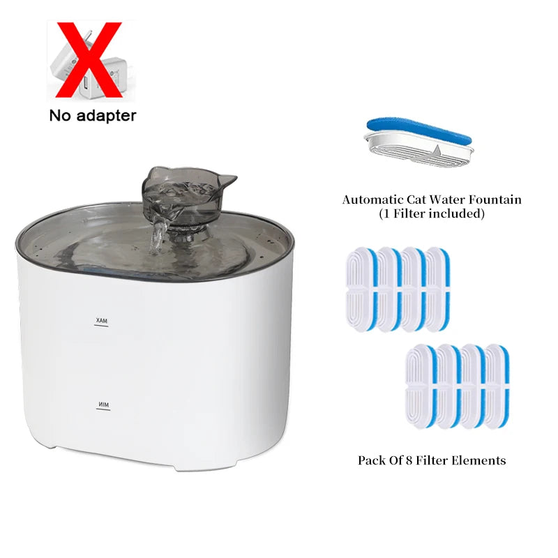 Ultra-Quiet Pump Dispenser Water Bowl, Multiple Pets Water Fountain