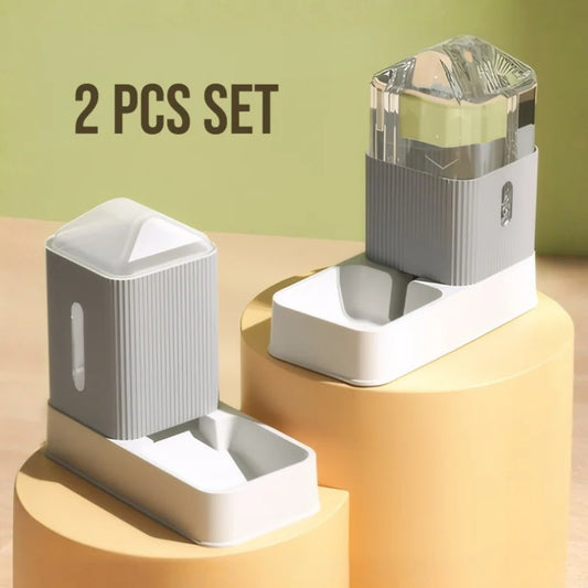 Automatic Dog Cat Feeder And Water Dispenser