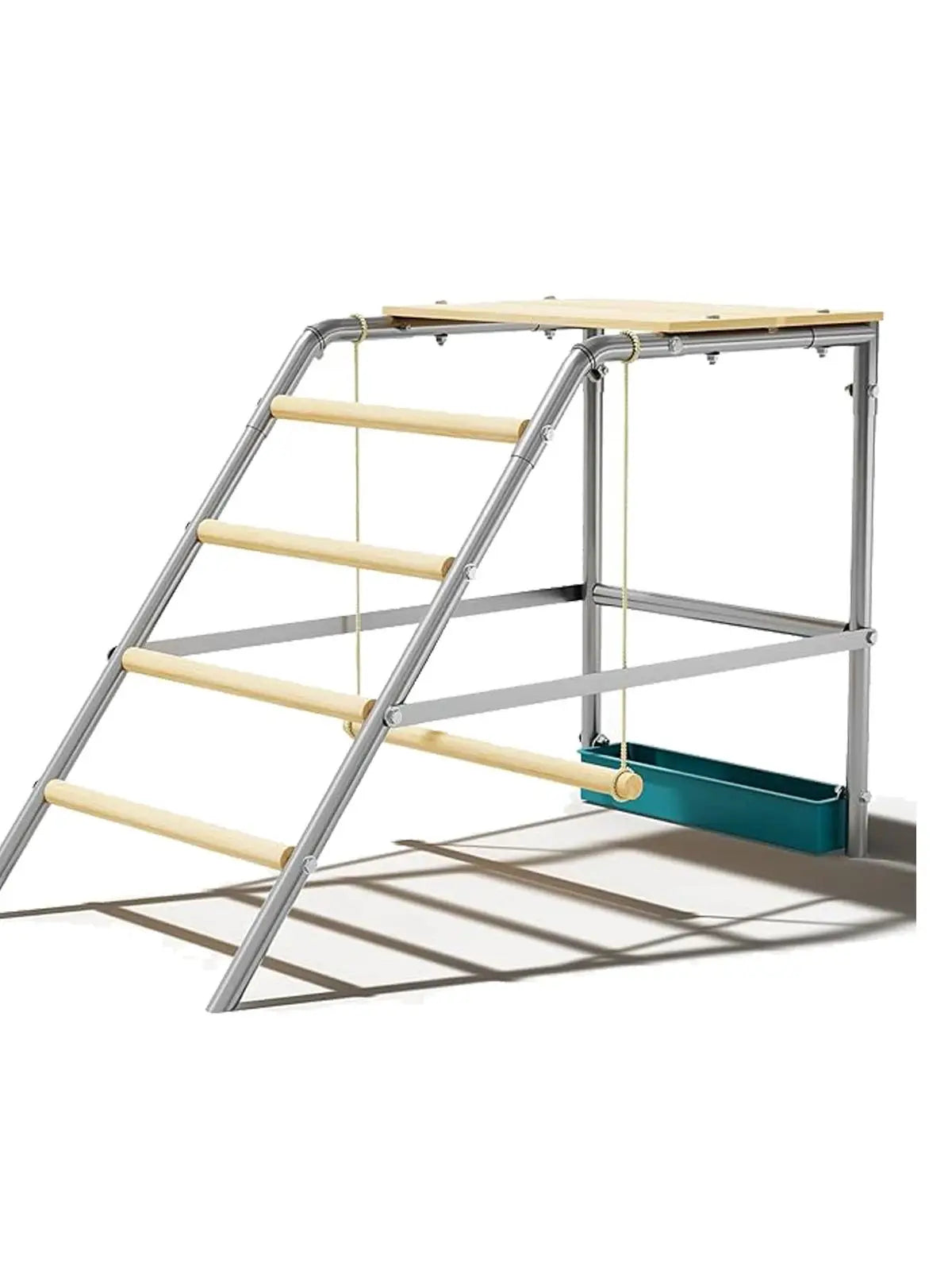 Chicken Perch for Coop with Ladder Design, Weatherproof Roosting Bars for Chickens,