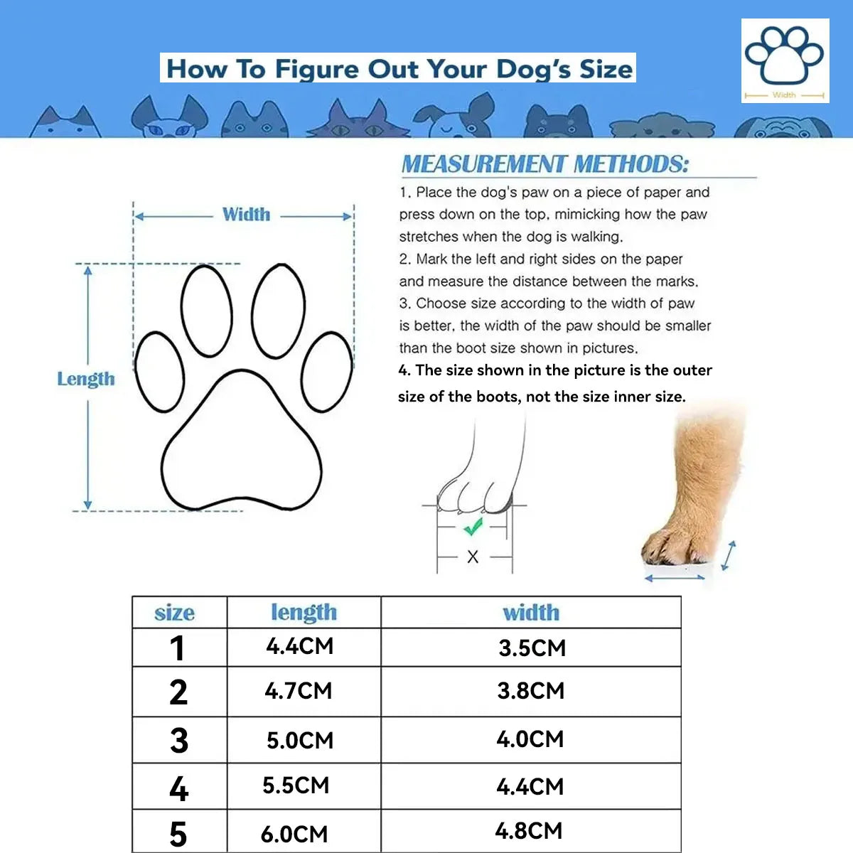 4pcs Winter Dog shoes pet Shoes Warm Fleece Puppy Pet Shoes Dog Snow Boots