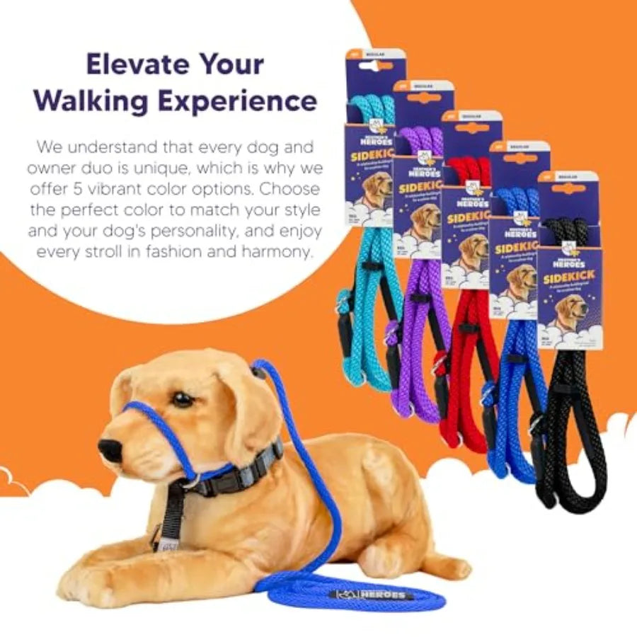 The Sidekick NoPull Leash Blue for Dogs Perfect for Walking in Busy Urban Areas