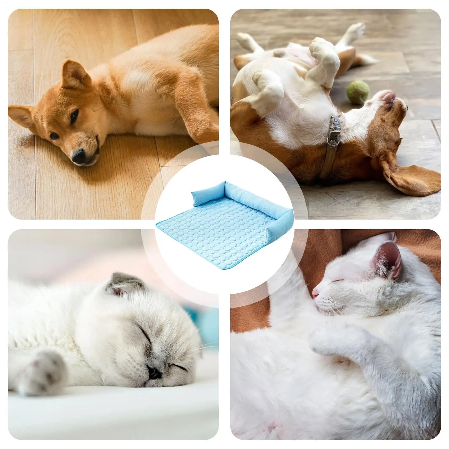 Cooling Dog Bed Mat Cooling Dog Sleep Pad for Car Seat