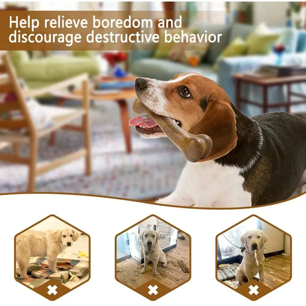 Nearly Indestructible Natural Non-Toxic Anti-bite Puppy Toys For Dogs Pet Chew Game Dental