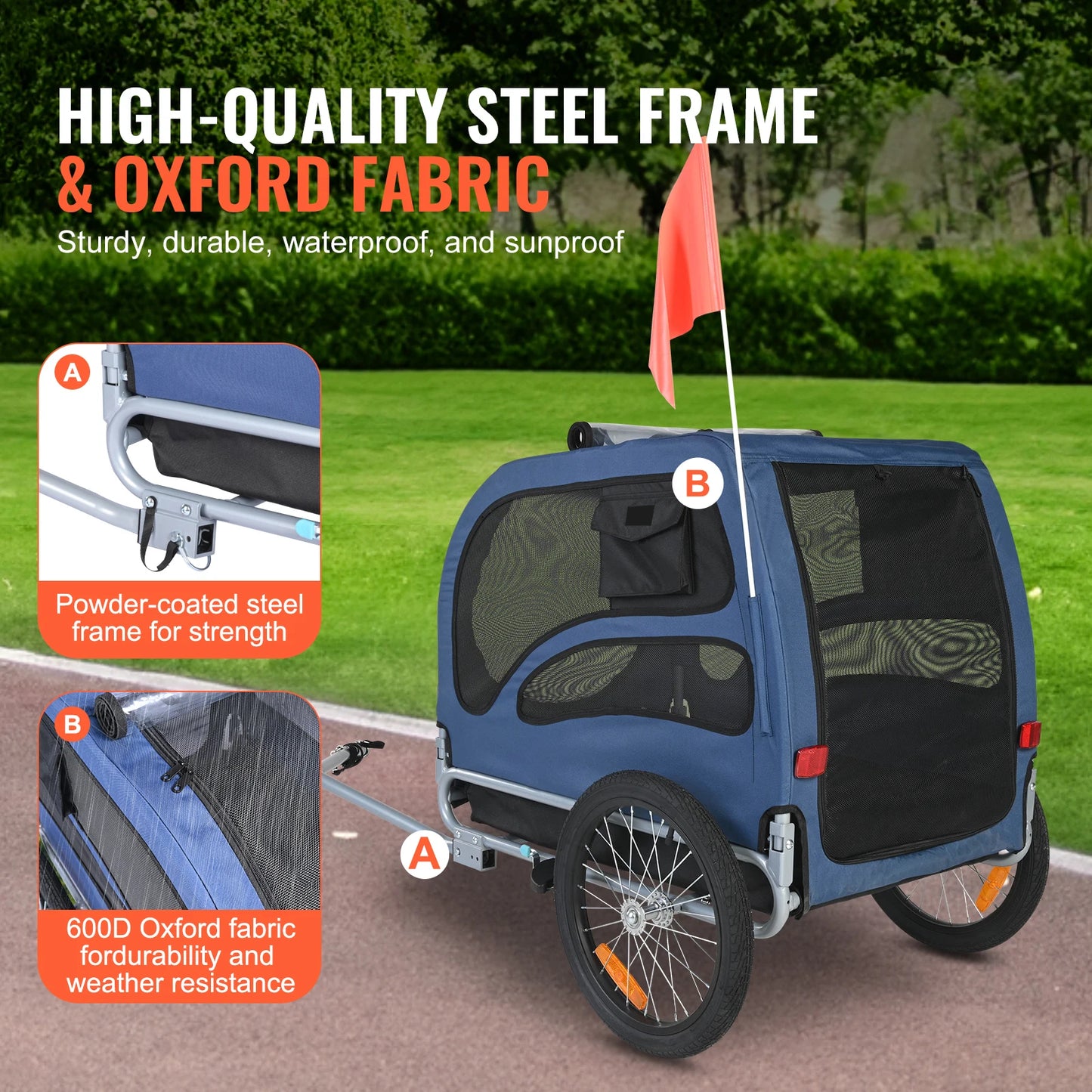 Pet Cart Bicycle Dog Trailer