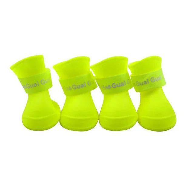 Pet Dog Rainshoes Waterproof Silicone Dog Shoes Anti-skid Boots