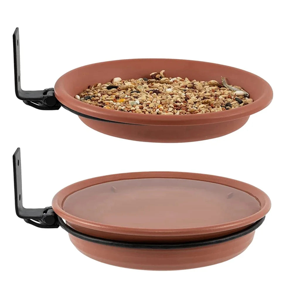 Tree Mounted Bird Tray for Feeder Birds Bath Bowl