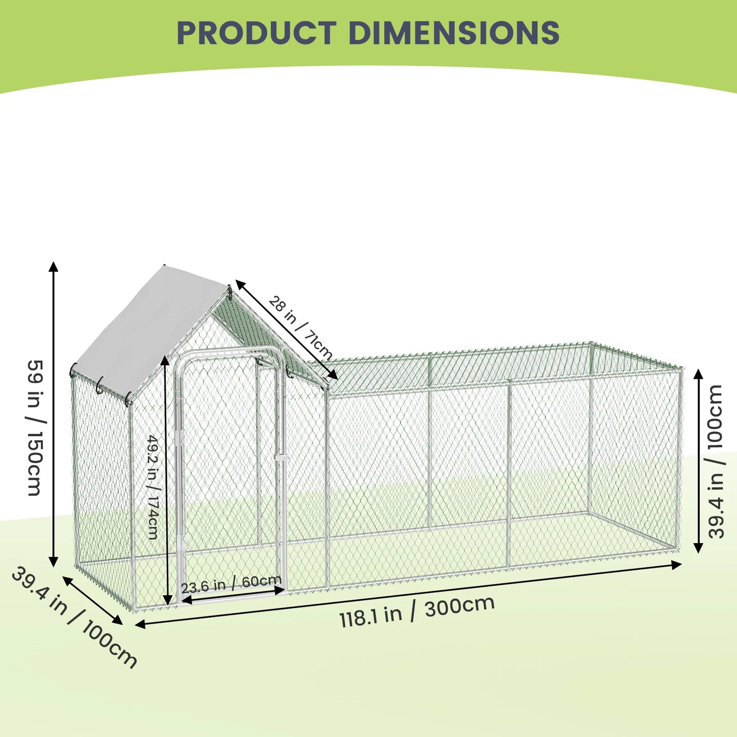 Poultry Cage with Waterproof Cover