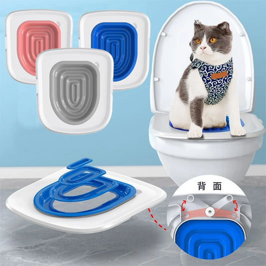 Pet Cat and Dog Toilet Training Artifact Kit Sand Tray Toilet Removable Reusable Trainer