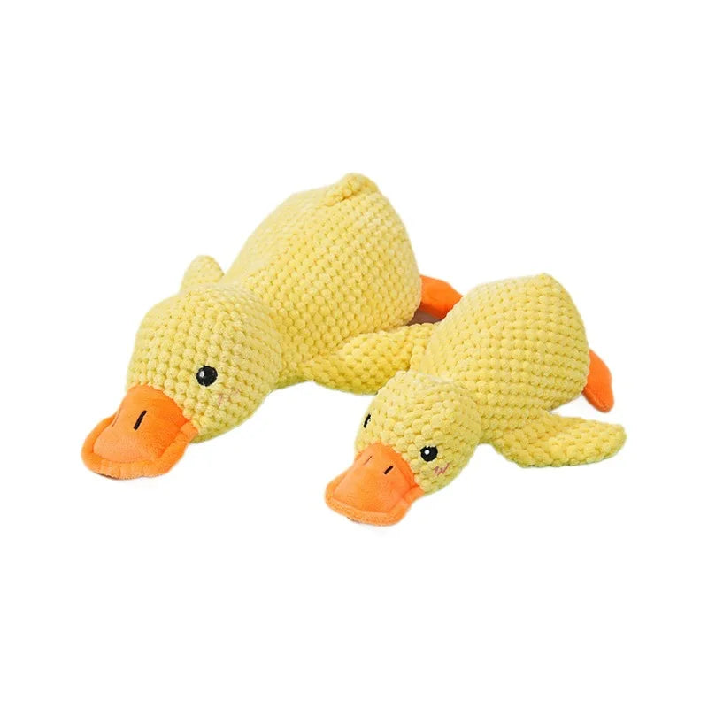 Plush Companion Sleeping Duck Dog Toys for Small Large Dogs Bite Resistant