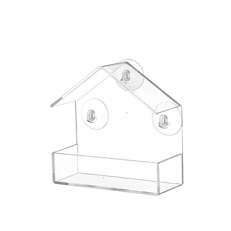 Transparent Window Wild Bird Feeder
