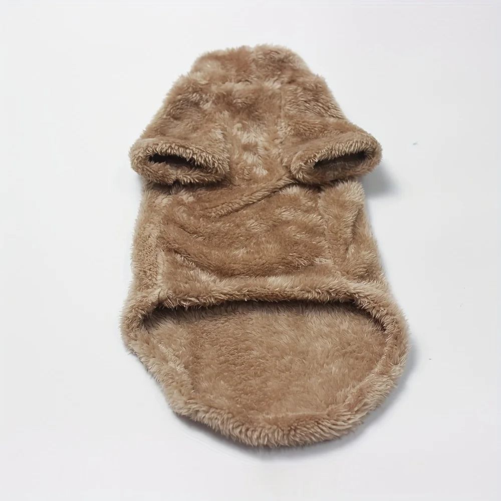 Pet Cat Sweater Home Fur Autumn and Winter Warm Solid Color Soft Arctic