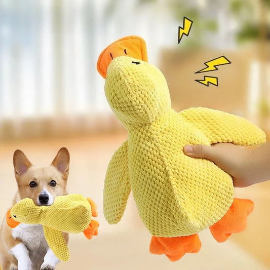 Plush Companion Sleeping Duck Dog Toys for Small Large Dogs Bite Resistant