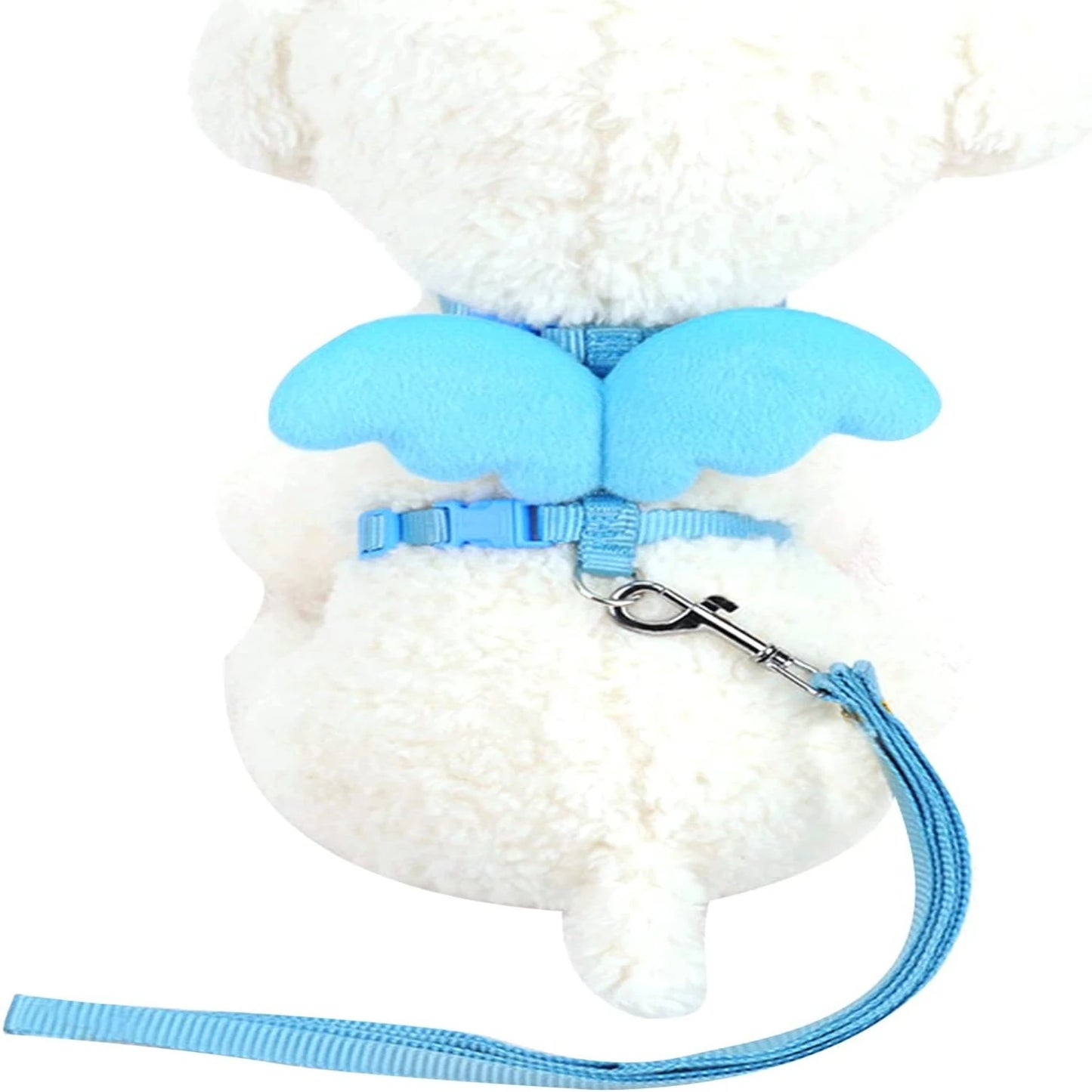 Cute Angel Wings Dog Harness, Soft Pet Puppy Leash Set