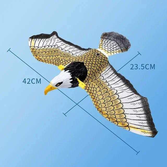 Simulation Bird Interactive Cat Toys Electric Hanging Eagle Flying Bird
