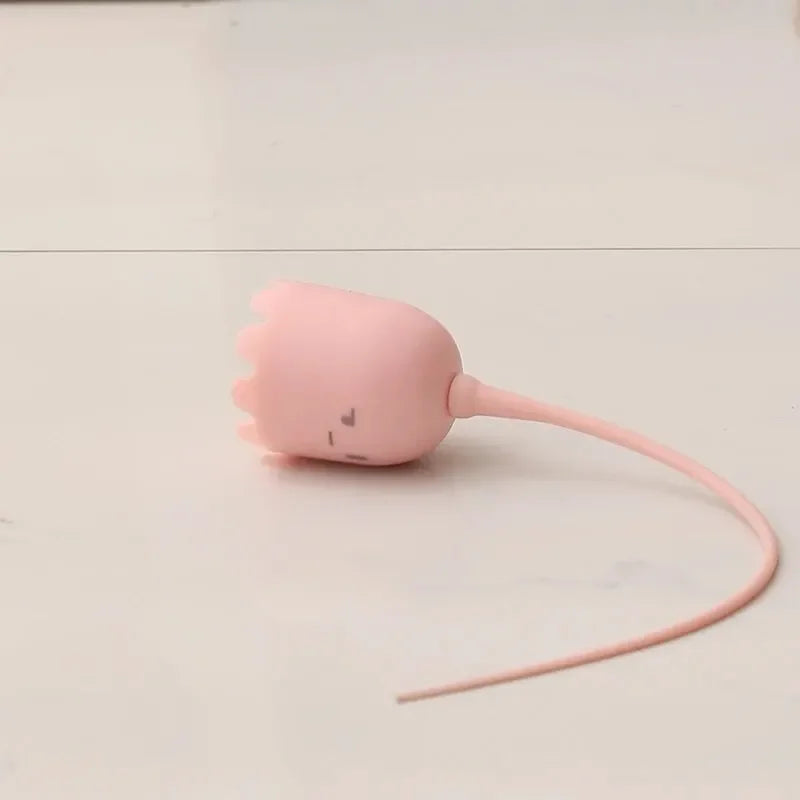 Silicone Tail Automatic Rotating Cat Toy